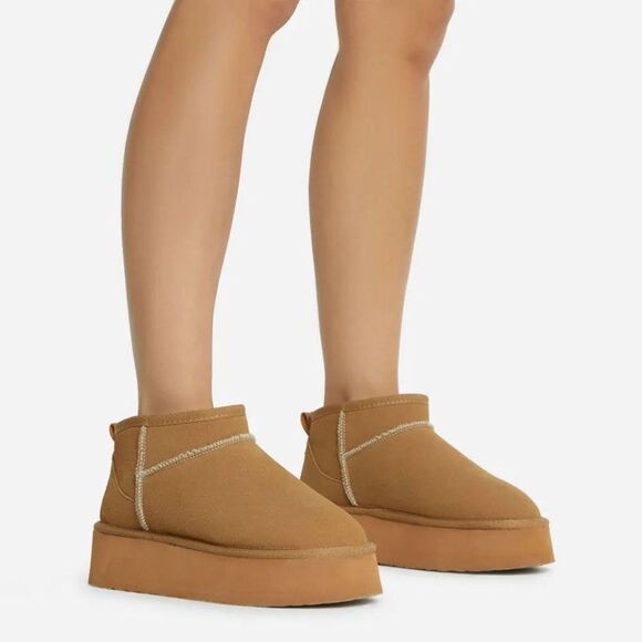 TAN CHESTNUT COZY BOOTIE EGO BRAND - Picture 1 of 8